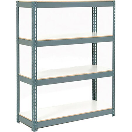 Global Industrial Extra Heavy Duty Shelving 36Wx12Dx84H 6 Shelves 1500 lbs. Cap. Per Shelf GRY B2297770